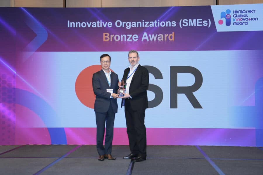 SR Wins Bronze Award and Certificate for Excellence in the HKMA Global Innovation Awards